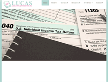 Tablet Screenshot of lucastaxservice.com